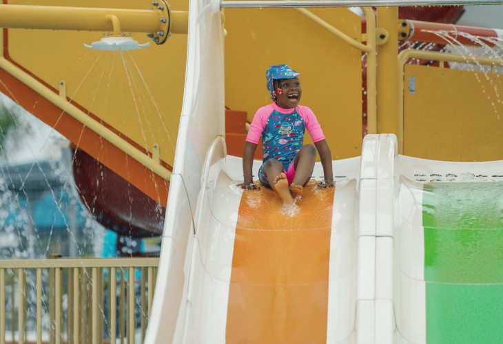 Child enjoying the Waterpark